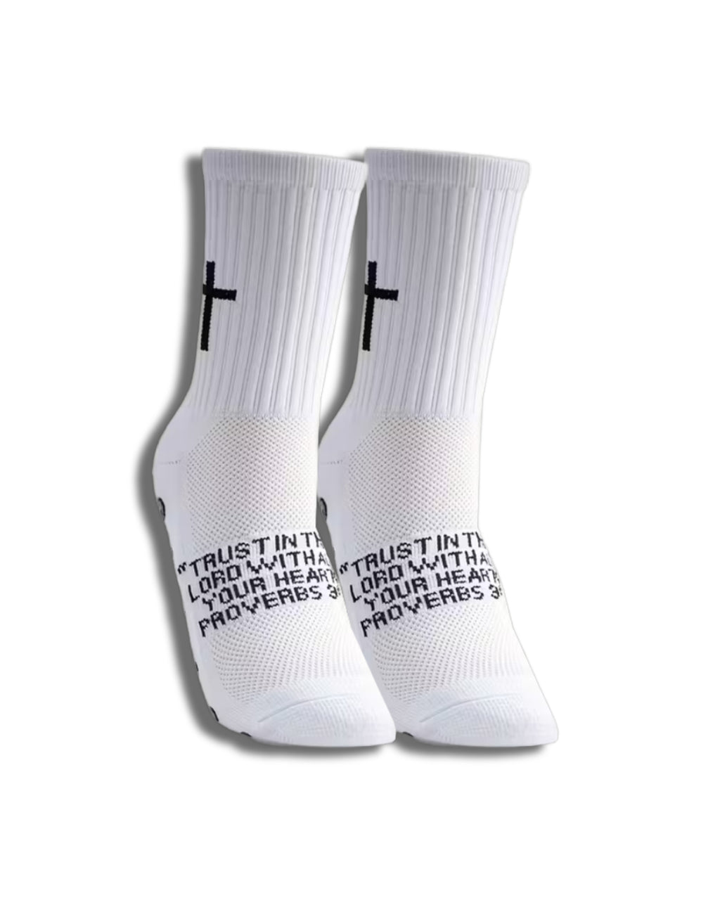 Christian Grip Socks (White)