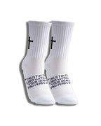 Christian Grip Socks (White)