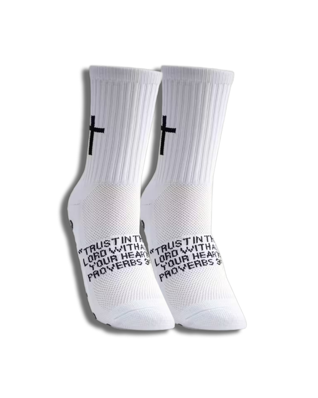 Christian Grip Socks (White)