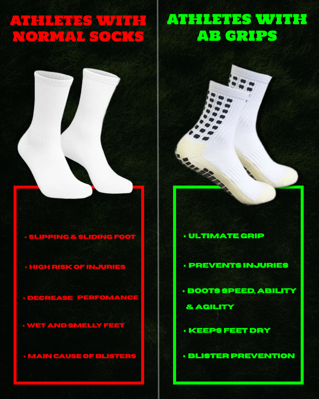 Christian Grip Socks (Black)